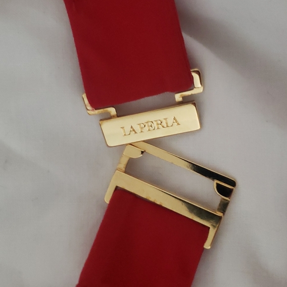 La Perla Red Burgandy Wine Two Peice Swimsuit Bikini S 42 38 2 - Picture 3 of 7